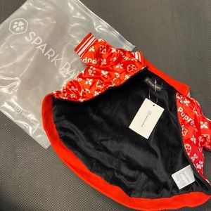 Spark Paws Pupreme satin baseball style jacket